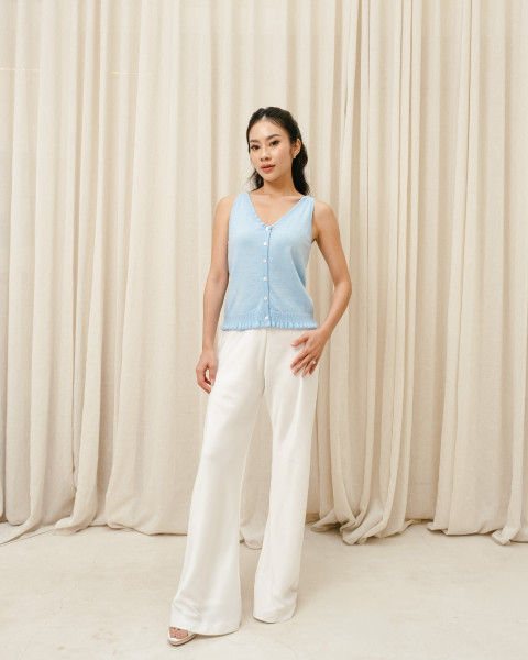 Aira Top & Cardigan Sky Blue