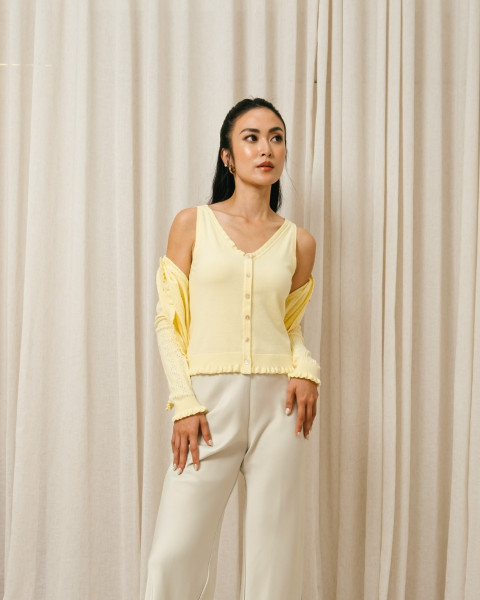 Aira Top & Cardigan Butter