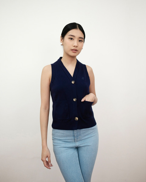 Amara Vest Navy