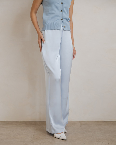SERI SATIN PANTS BABY BLUE